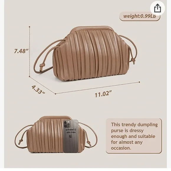 Faux Leather Clutch Bag - Picture 6 of 9